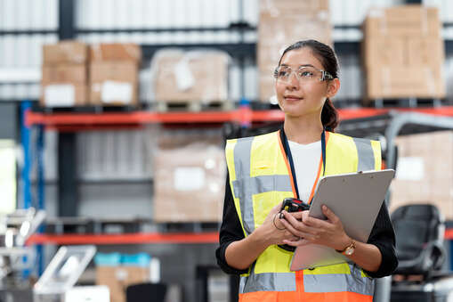 Supervisor working in leading distribution warehouse